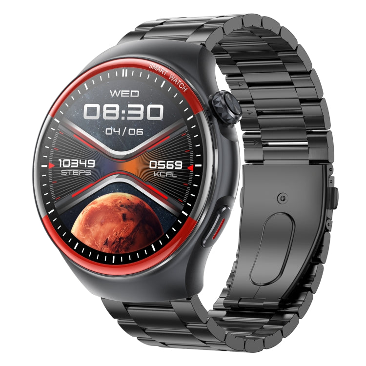 T82 Smart Watch with 1.43 Inch Round Screen, Bluetooth Calls, Heart Rate, Blood Pressure, Blood Oxygen, Sleep, Blood Sugar, HRV, Metope and SOS, Silicone Black, Silicone Red, Silicone Blue, Leather Brown ...