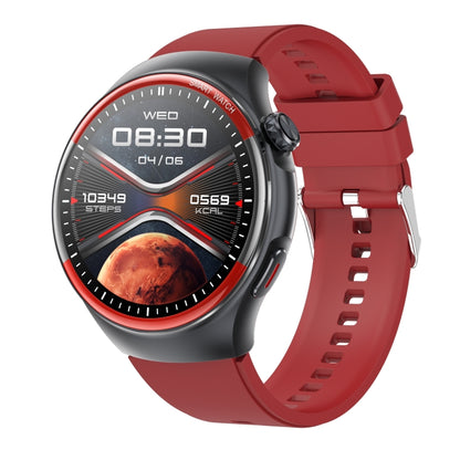 T82 Smart Watch with 1.43 Inch Round Screen, Bluetooth Calls, Heart Rate, Blood Pressure, Blood Oxygen, Sleep, Blood Sugar, HRV, Metope and SOS, Silicone Black, Silicone Red, Silicone Blue, Leather Brown ...