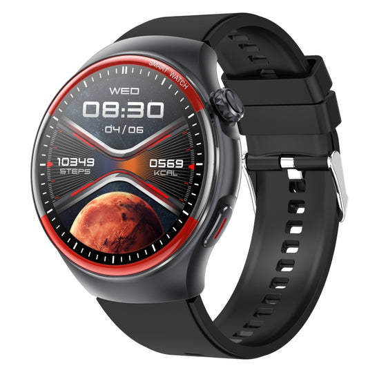 T82 Smart Watch with 1.43 Inch Round Screen, Bluetooth Calls, Heart Rate, Blood Pressure, Blood Oxygen, Sleep, Blood Sugar, HRV, Metope and SOS, Silicone Black, Silicone Red, Silicone Blue, Leather Brown ...