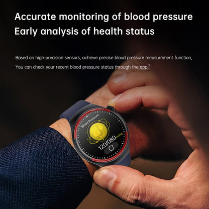 T82 Smart Watch with 1.43 Inch Round Screen, Bluetooth Calls, Heart Rate, Blood Pressure, Blood Oxygen, Sleep, Blood Sugar, HRV, Metope and SOS, Silicone Black, Silicone Red, Silicone Blue, Leather Brown ...