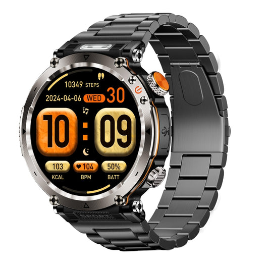 HT30 1.7 Inch Smart Watch with IP68 Waterproof Steel Band