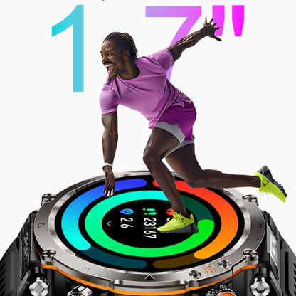 HT30 1.7 Inch Smart Watch with IP68 Waterproof Steel Band