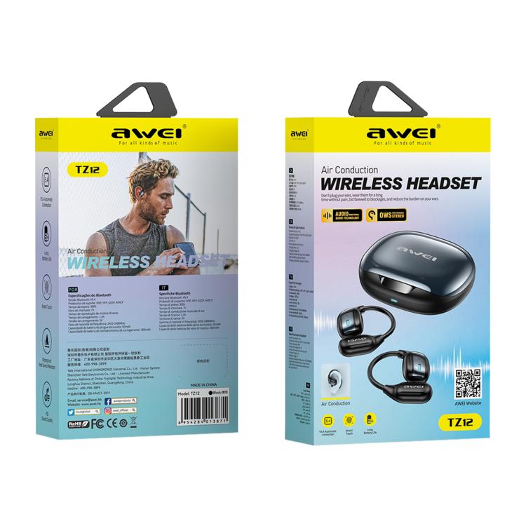 Awei TZ12 Bluetooth 5.4 Air Conduction Wireless Sports Earphones