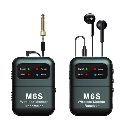 M6S Stereo Wireless In-Ear Monitor System with 2.4G Transmitter and Receiver
