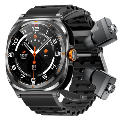 1.53 Inch 2-in-1 Smart Watch with Bluetooth Earphones GT98
