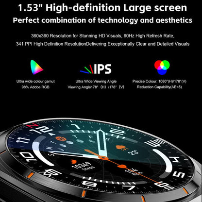 1.53 Inch 2-in-1 Smart Watch with Bluetooth Earphones GT98
