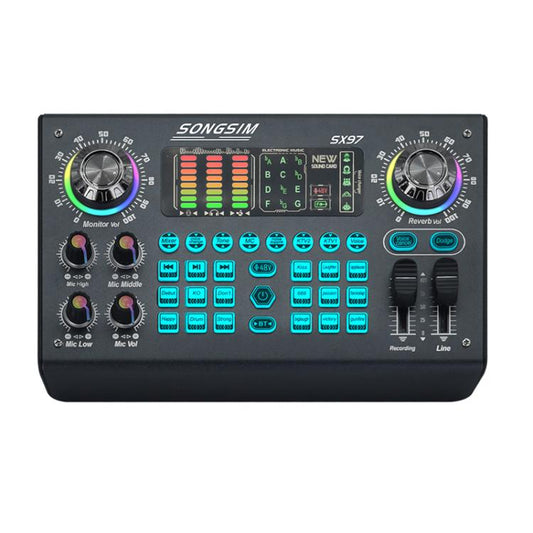 SX97 Multi-function Professional Mixer Live Streaming Sound Card, SX97