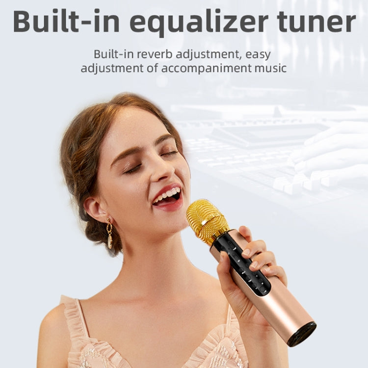 K3 Bluetooth 5.0 Condenser Microphone Karaoke Live Stereo Sound Wireless Bluetooth