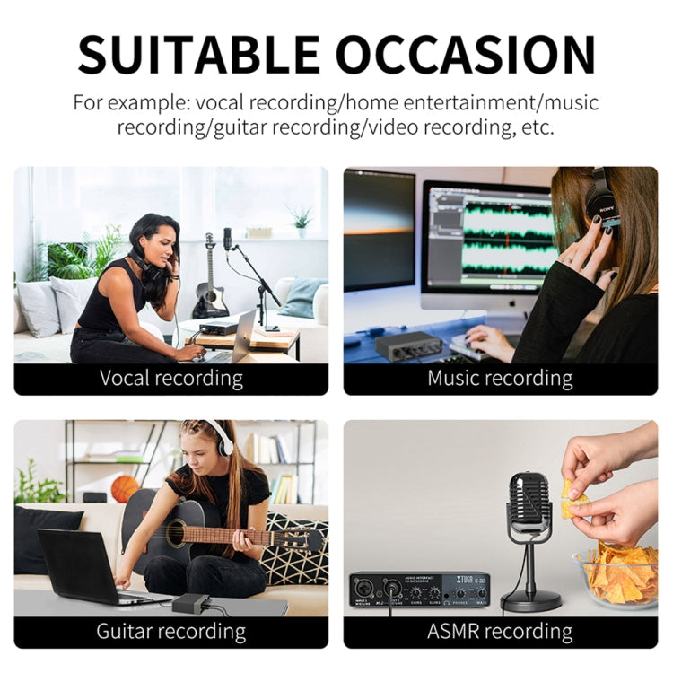 XTUGA E22 Professional Audio Interface Sound Card