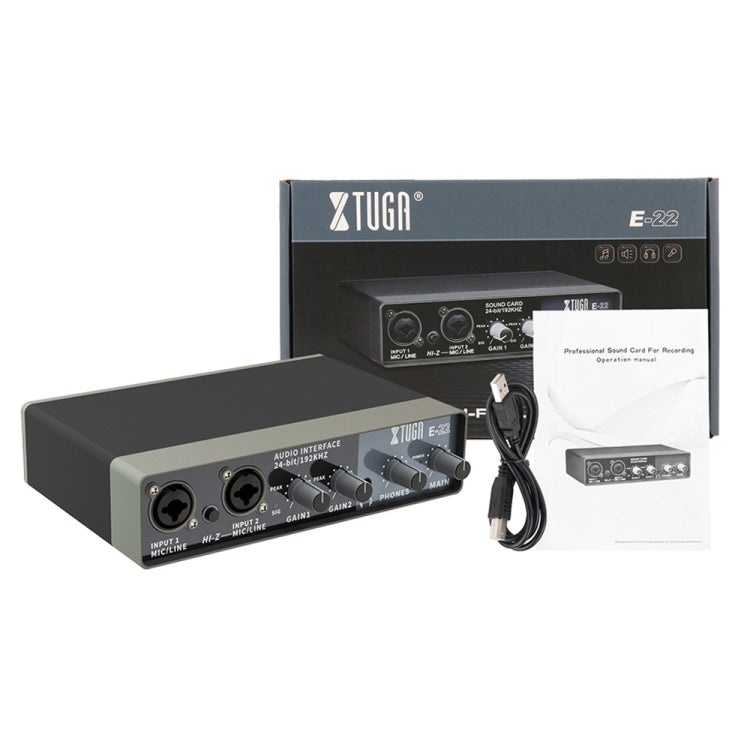 XTUGA E22 Professional Audio Interface Sound Card