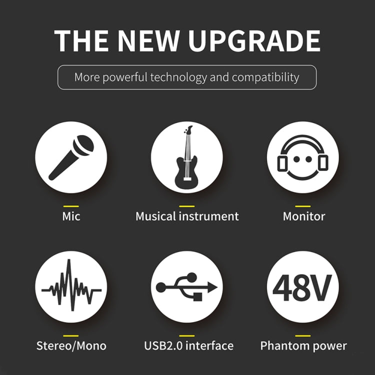 XTUGA E22 Professional Audio Interface Sound Card