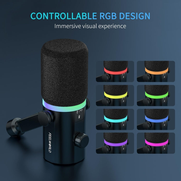 FEELWORLD PM1 XLR/USB Dynamic Microphone for Universal Recording PM1