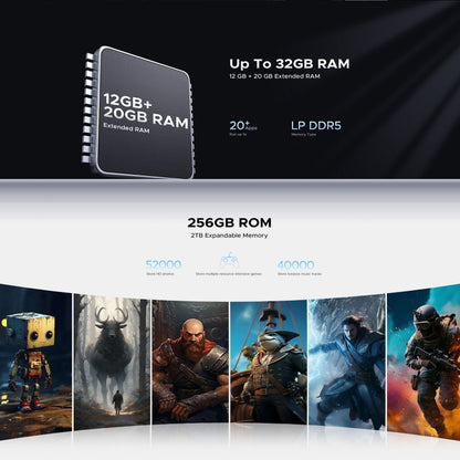 DOOGEE Blade GT 5G, 12 GB + 256 GB, 6,72 pulgadas, Android 14, dimensión 7050 Octa Core, red: 5G, OTG, NFC, efecto de luz LED, Blade GT 5G 12GB+256GB