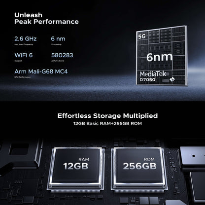 DOOGEE Blade GT 5G, 12 GB + 256 GB, 6,72 pulgadas, Android 14, dimensión 7050 Octa Core, red: 5G, OTG, NFC, efecto de luz LED, Blade GT 5G 12GB+256GB