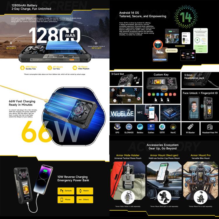 Ulefone Armor 30 Pro 16GB + 512GB Night Vision