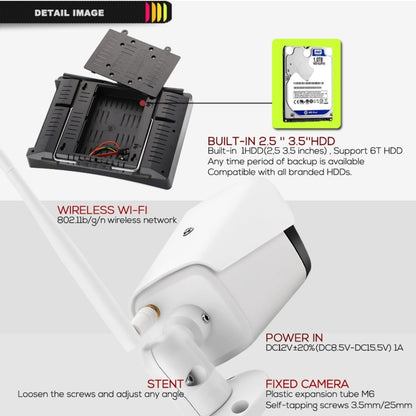 Surveillance System with Wireless Network Video Recorder Screen: 12.5 Inches N4B3H2-P12/Kit 1080P
