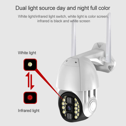 Cámara Inalámbrica WiFi HD Para Exteriores Visión Nocturna Impermeable Q20