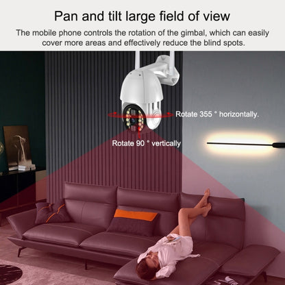 Cámara Inalámbrica WiFi HD Para Exteriores Visión Nocturna Impermeable Q20
