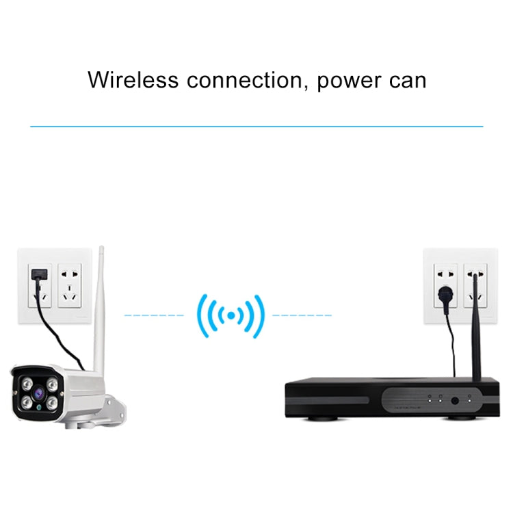 Kit Cámaras Bullet IP WiFi 4CH HD 720P 2.4GHz + Kit NVR 4CH HD