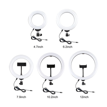 Soporte Dual Para Teléfono (Soporte Horizontal + Soporte Para Trípode de 1.1 m + Anillo LED) 10.2 Pulgadas Y 26CM Puluz