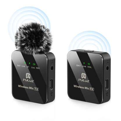 PULUZ Wireless Lavalier Microphone 1 TX + 1 RX, 1 TX + 1 RX