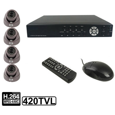 Kit Vídeo Digital Integrada 4 Canales 420TVL