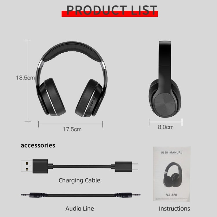 VJ320 Foldable Bluetooth 5.0 Wireless Headphones