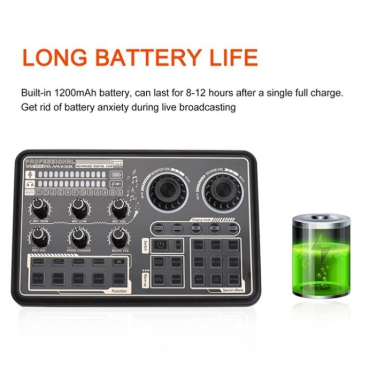Professional Audio Mixer with Multifunctional Live Sound Card SK600