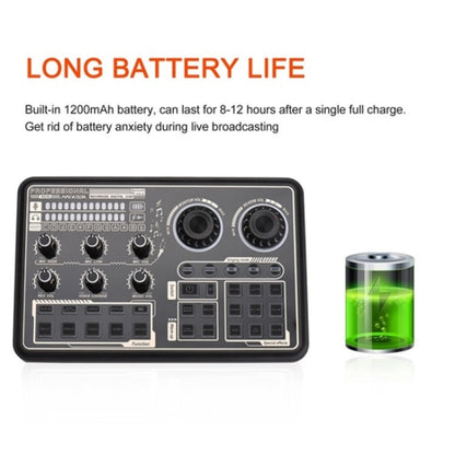 Professional Audio Mixer with Multifunctional Live Sound Card SK600