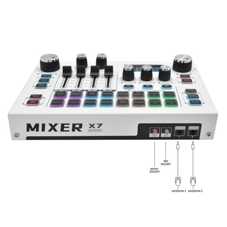 X7 48V Live Streaming Audio Mixer