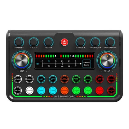 Tarjeta de Sonido En Vivo P99 Con Mezclador de DJ Convertidor de Voz Y Mezclador de Audio
