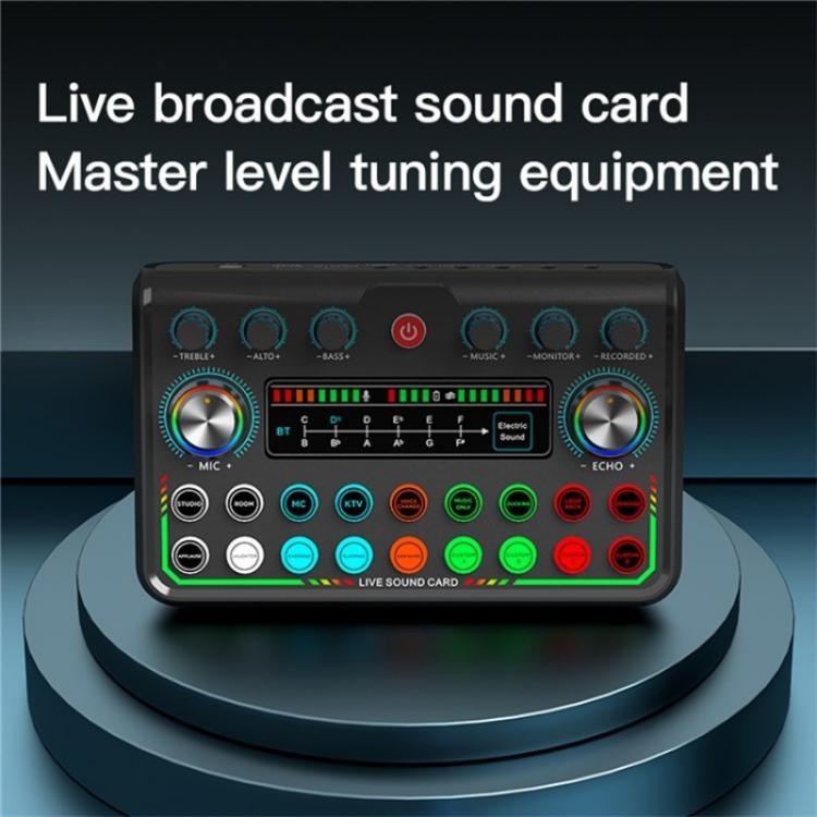 Tarjeta de Sonido En Vivo P99 Con Mezclador de DJ Convertidor de Voz Y Mezclador de Audio