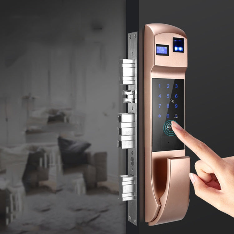 Cerradura De Bloqueo De Contraseña Con Huella Digital Completamente Automático Electrónica Antirrobo Inteligente