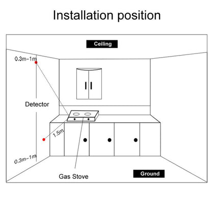 Wireless Gas Detector Alarm Leak Sensor