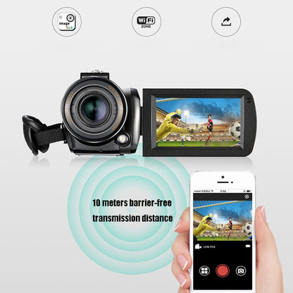 4K HD Camcorder Night Vision WiFi 12X Optical Zoom Digital Video DV ORDRO AC5