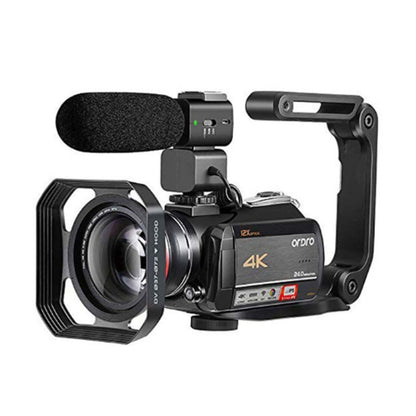 4K HD Camcorder Night Vision WiFi 12X Optical Zoom Digital Video DV ORDRO AC5
