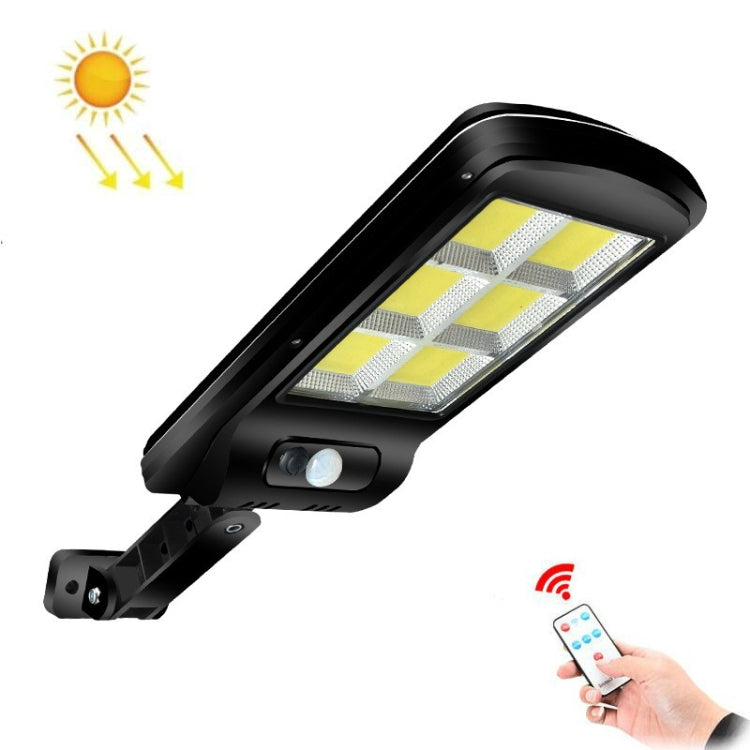 Outdoor Solar Powered Lamp + Multifunction Remote Control Street Light Control 6COB 10W