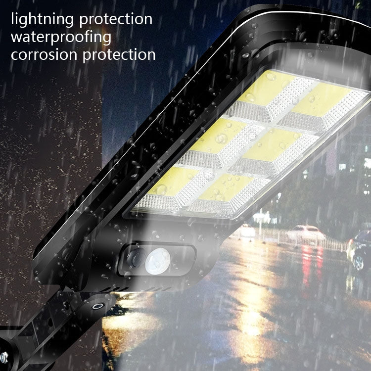 Outdoor Solar Powered Lamp + Multifunction Remote Control Street Light Control 6COB 10W