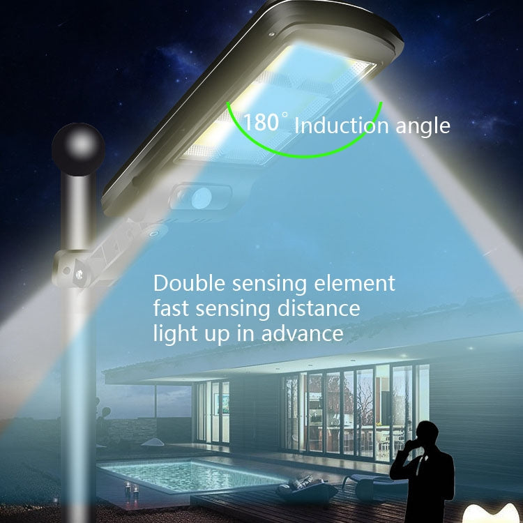 Outdoor Solar Powered Lamp + Multifunction Remote Control Street Light Control 6COB 10W