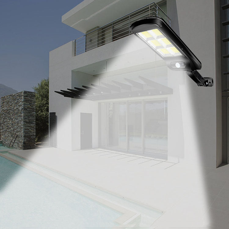 Outdoor Solar Powered Lamp + Multifunction Remote Control Street Light Control 6COB 10W