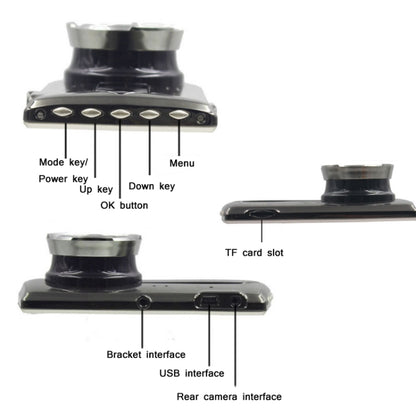 Front and Rear Driving Video Camera Night Vision Dual Lens HD 1080P 