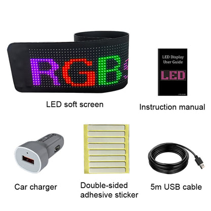 Flexible LED Display with Bluetooth Connection and Mobile App