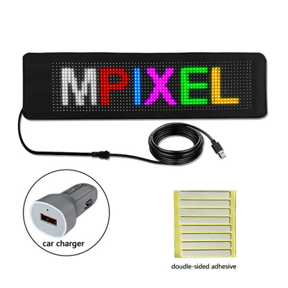 Pantalla electrónica LED flexible de color de la ventana trasera del vehículo, 276x90mm, 532x90mm, 788x90mm, 260x150mm, 500x150mm