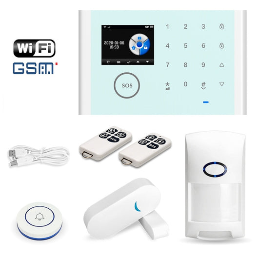 Sistema De Alarma Por Voz Inteligente CS118 WIFI+GSM Tuya Compatible Con Amazon Alexa Y Google Assistant