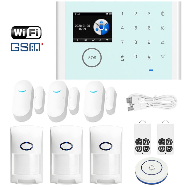 Sistema De Alarma Por Voz Inteligente CS118 WIFI+GSM Tuya Compatible Con Amazon Alexa Y Google Assistant