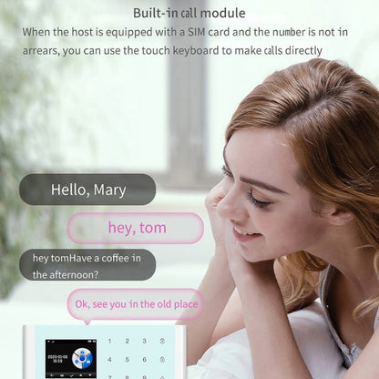 Sistema De Alarma Por Voz Inteligente CS118 WIFI+GSM Tuya Compatible Con Amazon Alexa Y Google Assistant