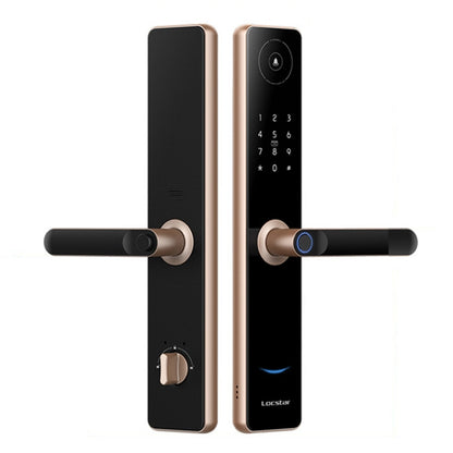 Cerradura De Puerta Inteligente Con Huella Dactilar Y Contraseña Locstar A60 Con Timbre