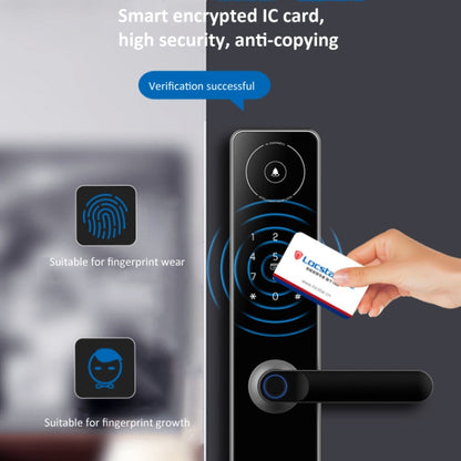 Cerradura De Puerta Inteligente Con Huella Dactilar Y Contraseña Locstar A60 Con Timbre