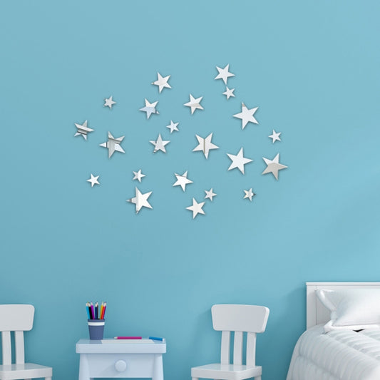 Espejo Pegatinas de Pared Acrílico Estrellas Decoración del Hogar 20 Unids/Set