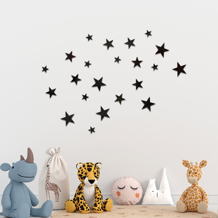Espejo Pegatinas de Pared Acrílico Estrellas Decoración del Hogar 20 Unids/Set